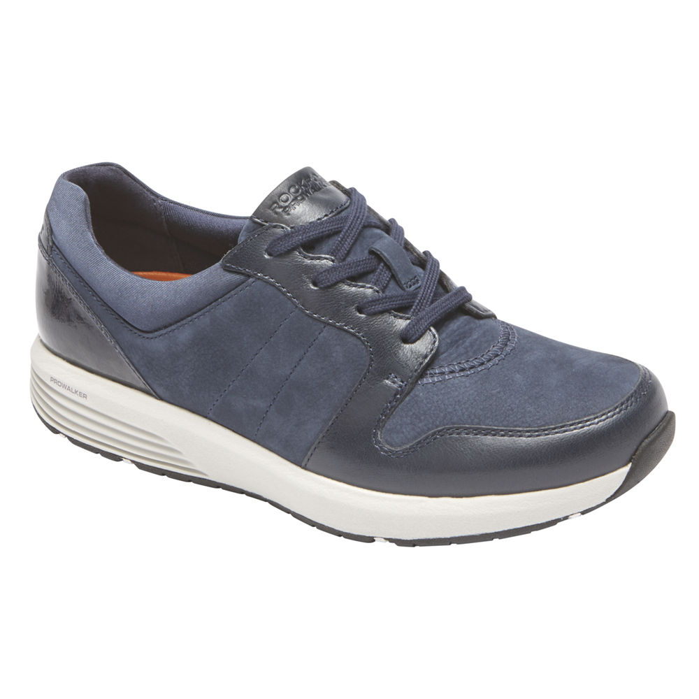 Rockport Singapore Womens Sneakers - Trustride Derby Trainer Blue - LM5934062